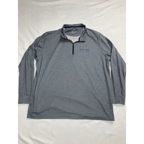 Nike Dri Fit Gray Long Sleeve Quarter Zip Performance Wicking Sweater Mens XXL - Picture 1 of 11